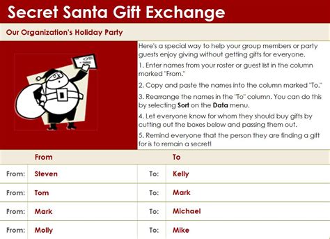 Free Secret Santa Generator .